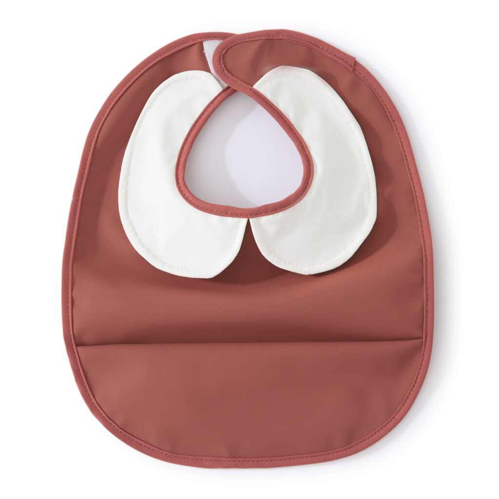 PU Baby bib Peter Pan collar